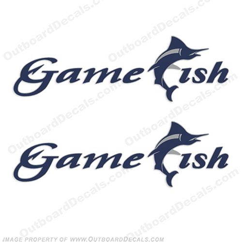 Game Fish Boat Logo Decals (Set of 2)