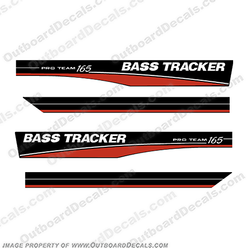 Bass Tracker Pro Team 165 Decals - Red