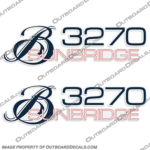 Bayliner Boats Sunbridge 3270 Decals boat, logo, decal, bay, liner, bayliner, Sunbridge, Sun, Bridge, 3270