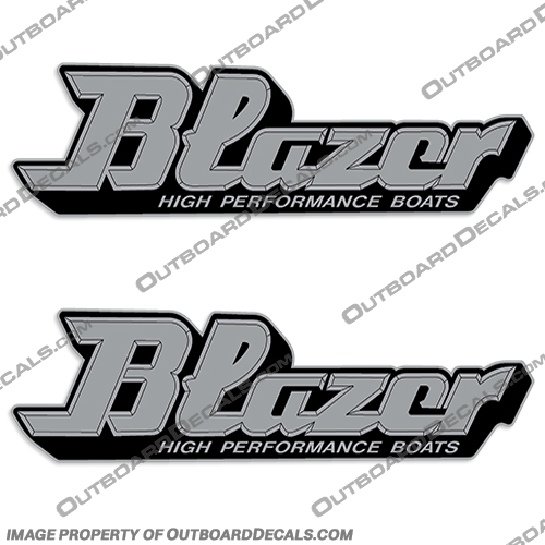 Blazer High Performance Boat Decals (Set of 2) Blazer, High, Performance, High Performance, Boat, Decal, Decals, Set of 2, 2