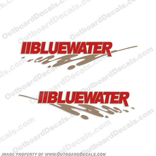 Bluewater 2850 Boat Decals with Graphics