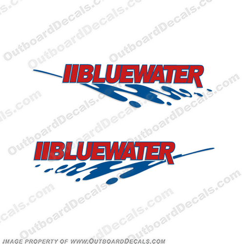 Bluewater 2850 Boat Decals with Graphics