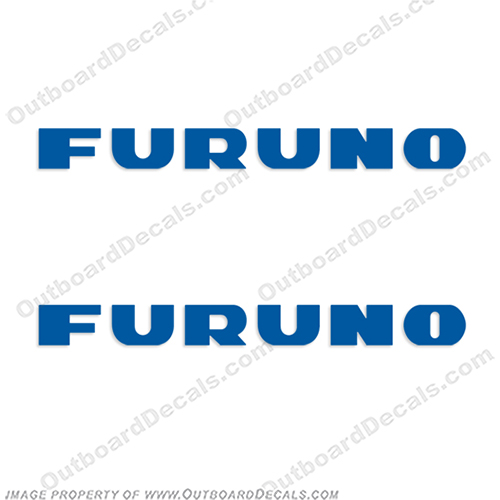 Furuno Boat Electronics Logo Decal - Any Color (Set of 2)  furuno, dome, boat, marine, electronic, electronics, radar, label, decal, sticker, stickers, decals, labels, INCR10Aug2021