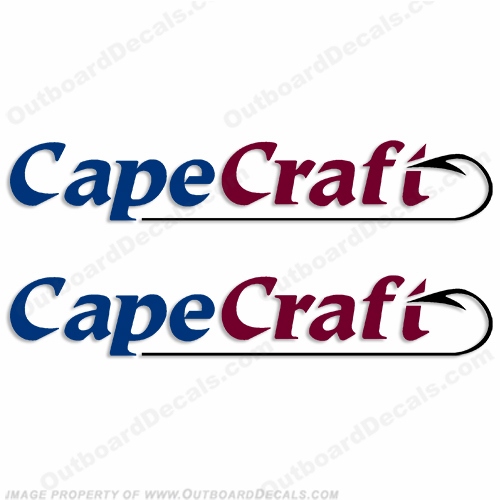 Cape Craft Boat Decals (Set of 2)