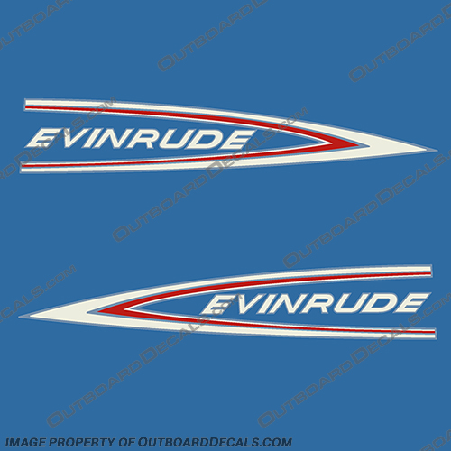 Evinrude 1964 5hp Outboard Engine Motor Decal Kit  evinrude, 5, 1964, 64, Decal Kit, Decal, Decals