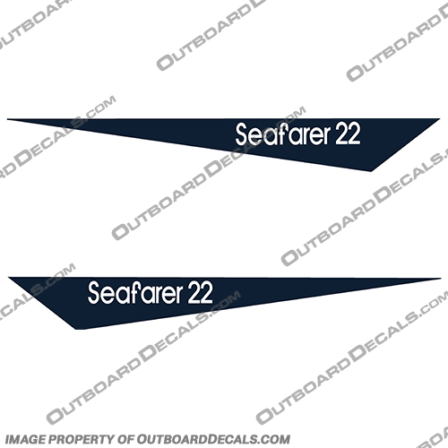 Grady-White Seafarer 22 Pennant Decals Grady, White, Grady White,Grady-White, Pennant, Seafarer, 22, Decal, Decals