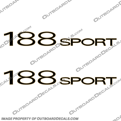 Tracker Nitro 188 Sport Boat Decals (Set of 2)  Tracker, Boat, Nitro, 288, Sport, Boat, Decal, Decals, Set of 2, Set, 2, 188