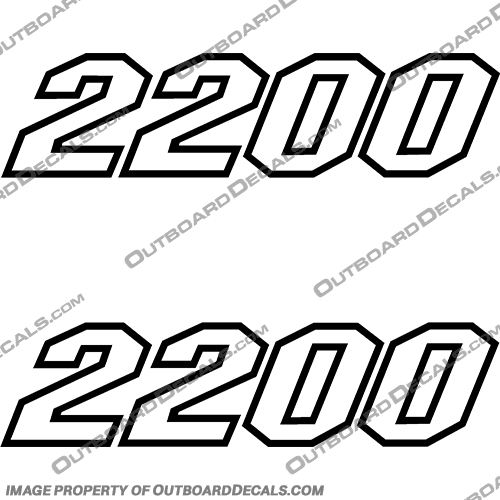 Pathfinder Boats "2200" Boat Cabin Number Decal Path, Finder, Pathfinder, Boat, Boats, 2200, "2200", Cabin, Number, Decal, Decals, Numbers