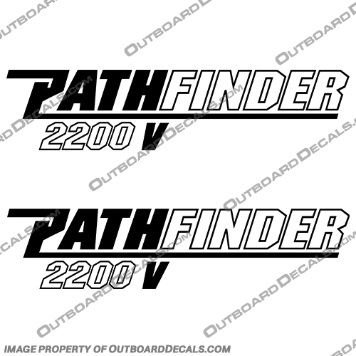 Pathfinder 2200 V Boat Logo Decals (Set of Two) - Any Color!   pathfinder, 2200, V, tournament, boat, logo, decals, set, of, 2, two, any, color, stickers, path, finder, 