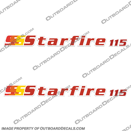 Skeeter Starfire 115 Decals (Set of 2) star fire, star, fire,115, Skeeter, Decal, Decals