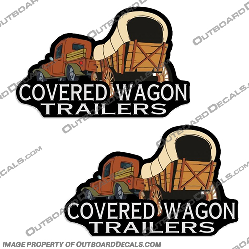 Covered Wagon Cargo Trailer Decals covered, wagon, cargo, trailer, decals, stickers, enclosed, dump, decal, sticker, trailers, 