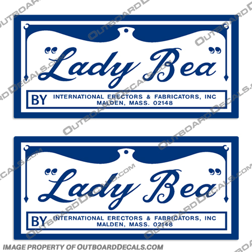 Lady Bea Trailer Decals (Set of 2) 