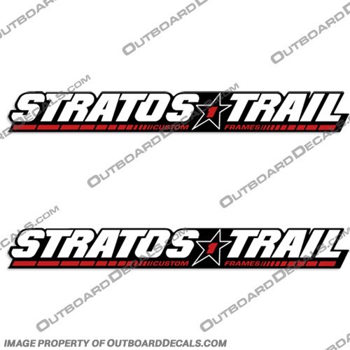 Stratos Trail w/ Star 1 Trailer Decals Stratos, Trail, with, w/, Star, 1, Star 1, 1 Star, Trailer, Decals, Decal