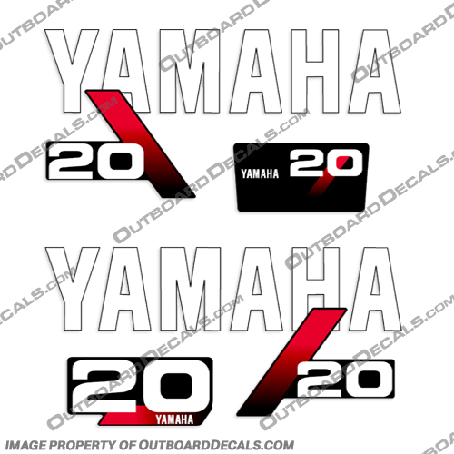 1992 Yamaha 20hp Decals 1992, 20, yamaha, Decals, hp, 20hp