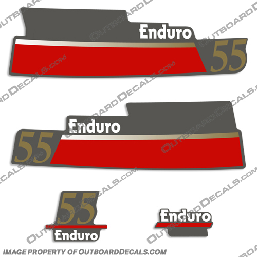 Yamaha 55hp Enduro Decals (Partial Kit) 55, 55 hp, INCR10Aug2021